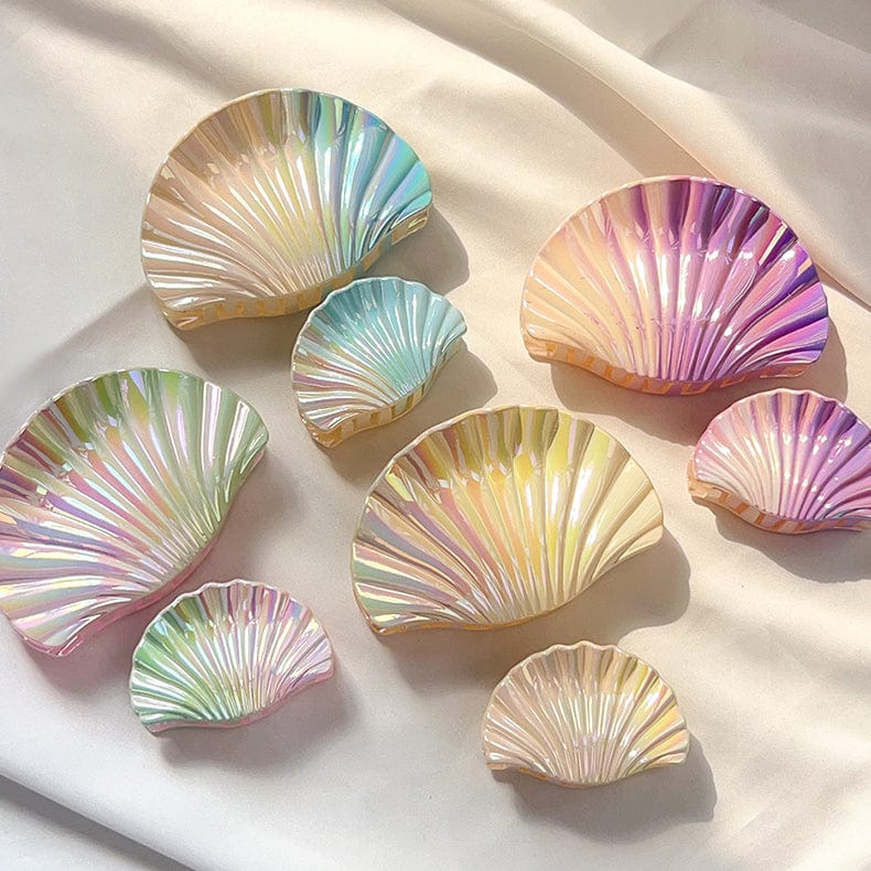 Gradient Yellow-Pink Shell Hair Claw Clips | NueShiny