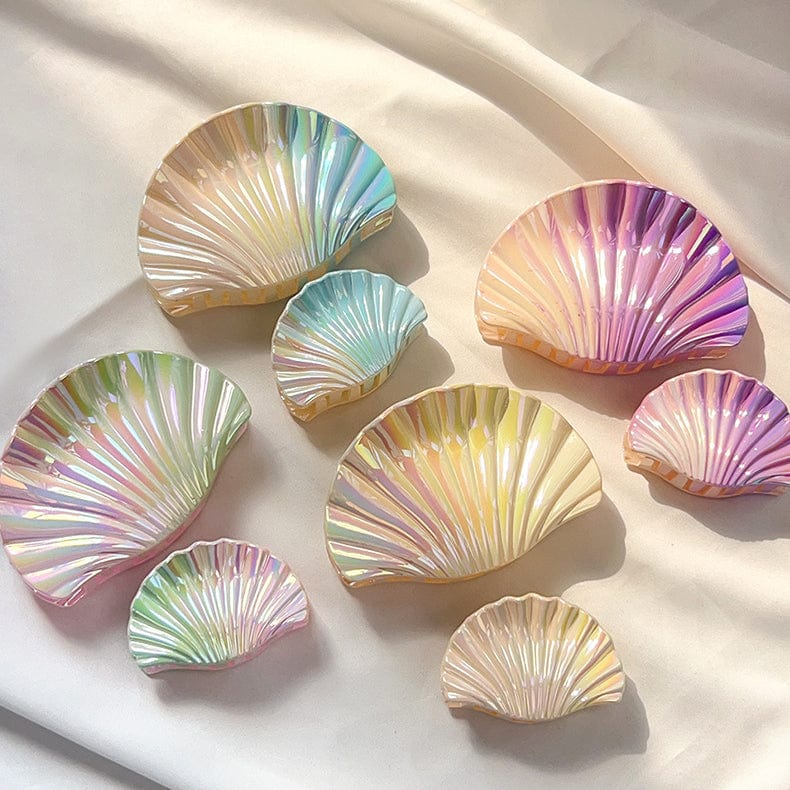 Gradient Yellow-Pink Shell Hair Claw Clips | NueShiny