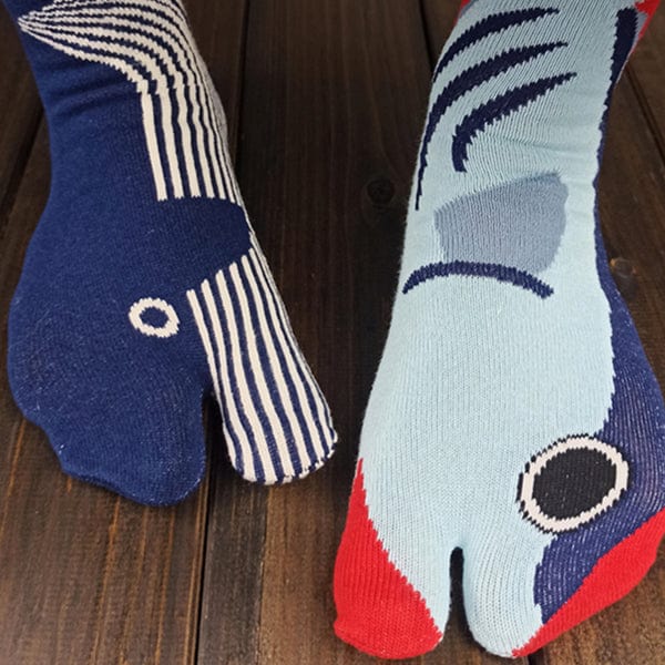 One Pair Of  Redfish Two-Toe Grip Socks | NueShiny
