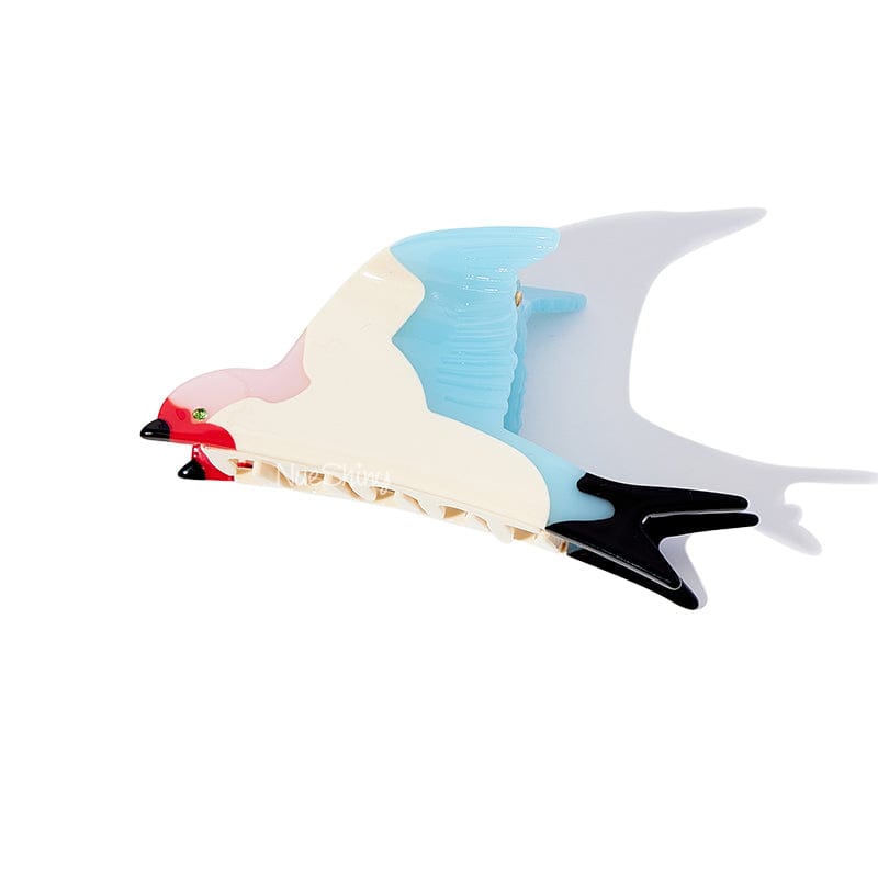 Medium Stylish Blue Swallow Animal Shaped Hair Claw丨NueShiny
