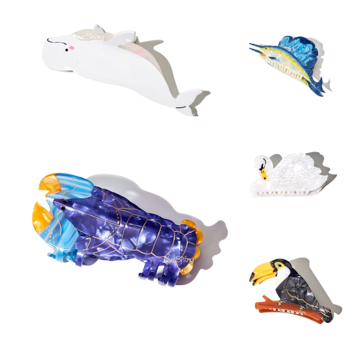 Ethereal Tidewhisper Collection Hair Claw Clip Set