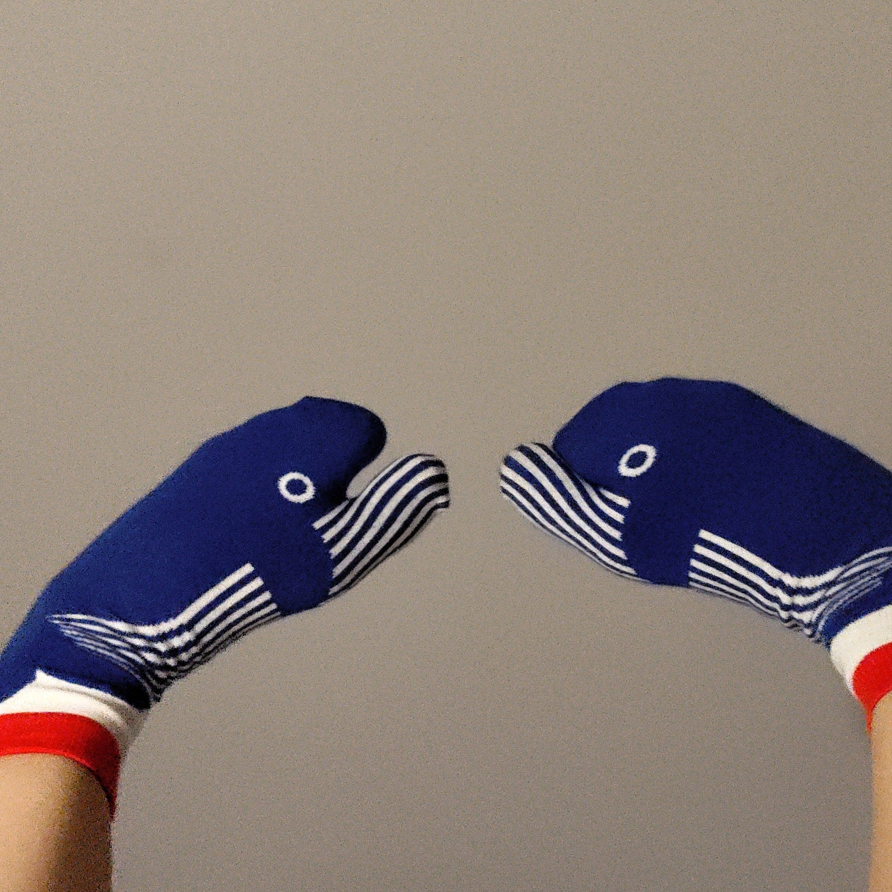 One Pair Of  Blue Whale Two-Toe Grip Socks | NueShiny