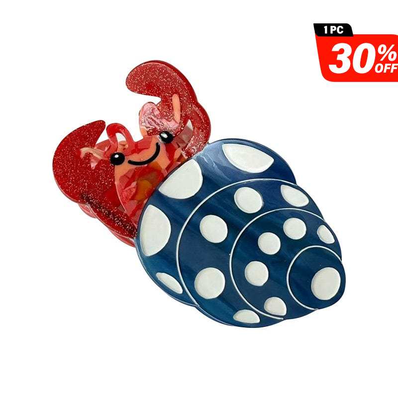 Medium Blue Hermit Crab Hair Claw Clips | NueShiny