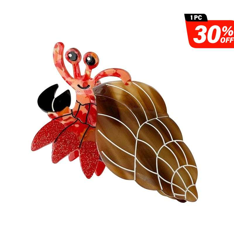 Medium Brown Hermit Crab Hair Claw Clips | NueShiny