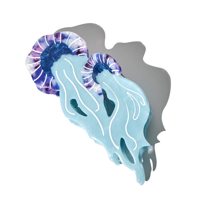 Large Mother And Child Jellyfish Blue Hair Claw | NueShiny