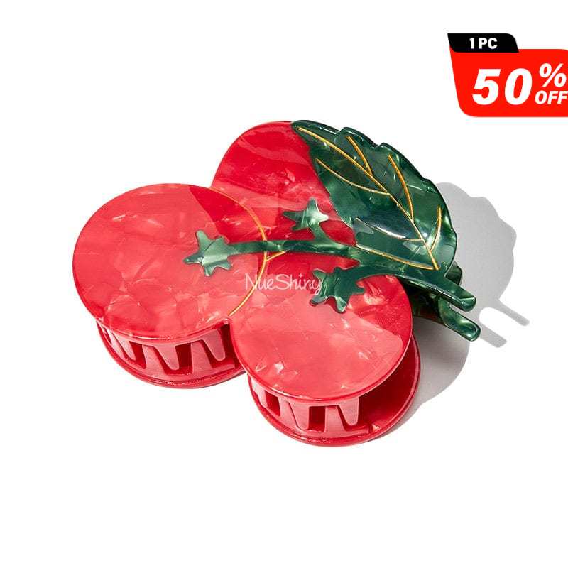 Large Cherry Tomatoes Hair Claw Clips | NueShiny
