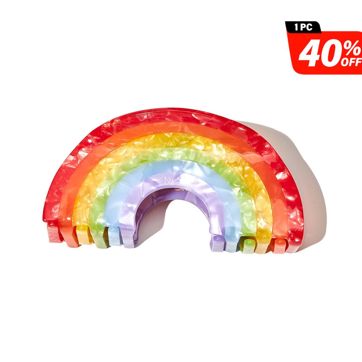 Large Rainbow Hair Claw Clips | Nueshiny