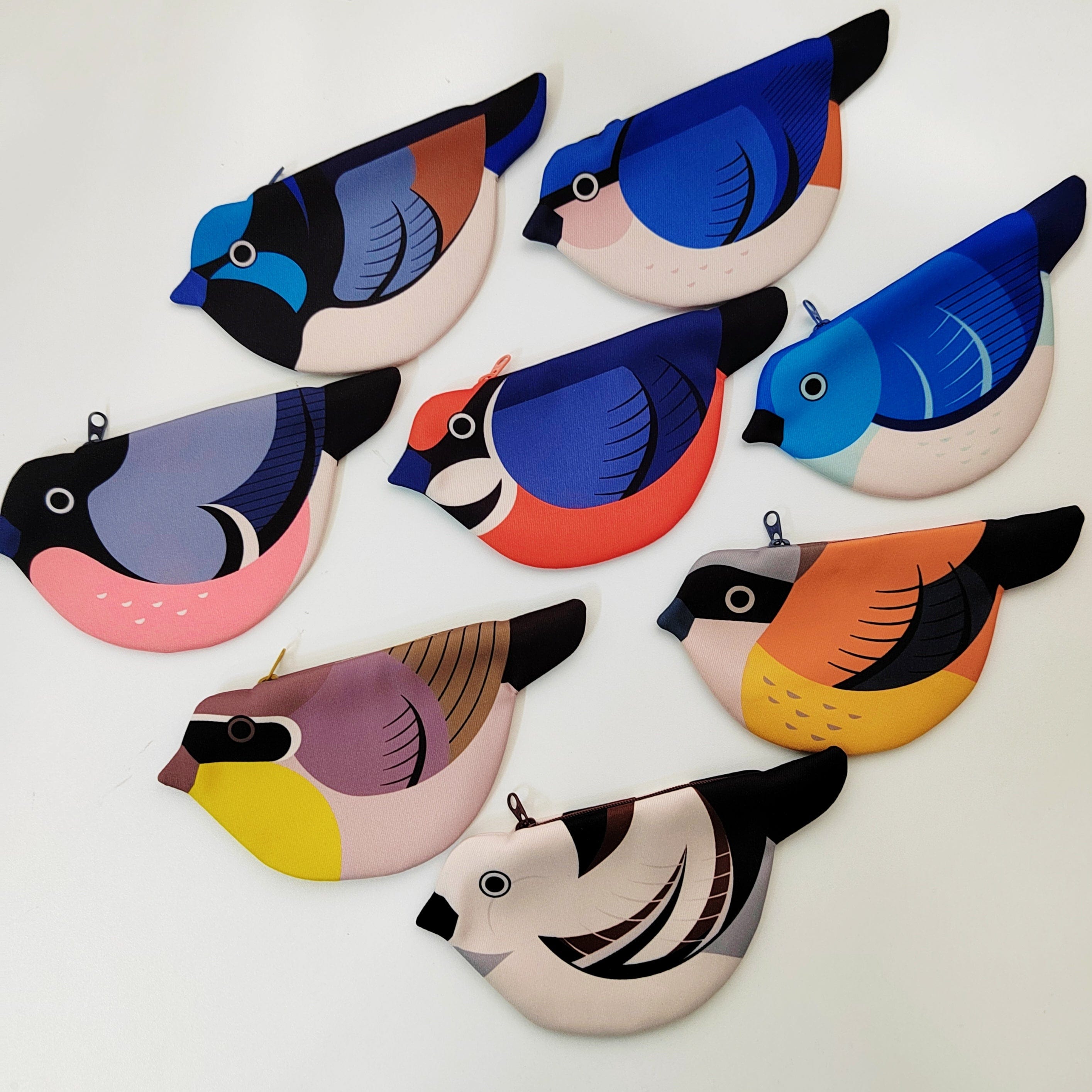 Shrike (Orange & Yellow) Zipper Coin Purse | NueShiny&PIPIZU