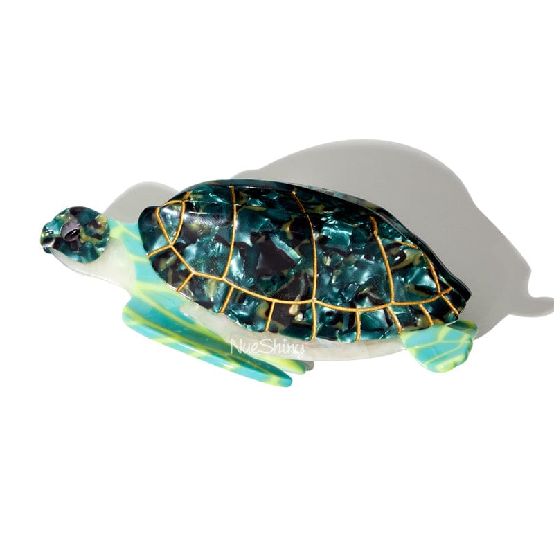 Large Green Sea Turtle Hair Claw Clips丨NueShiny