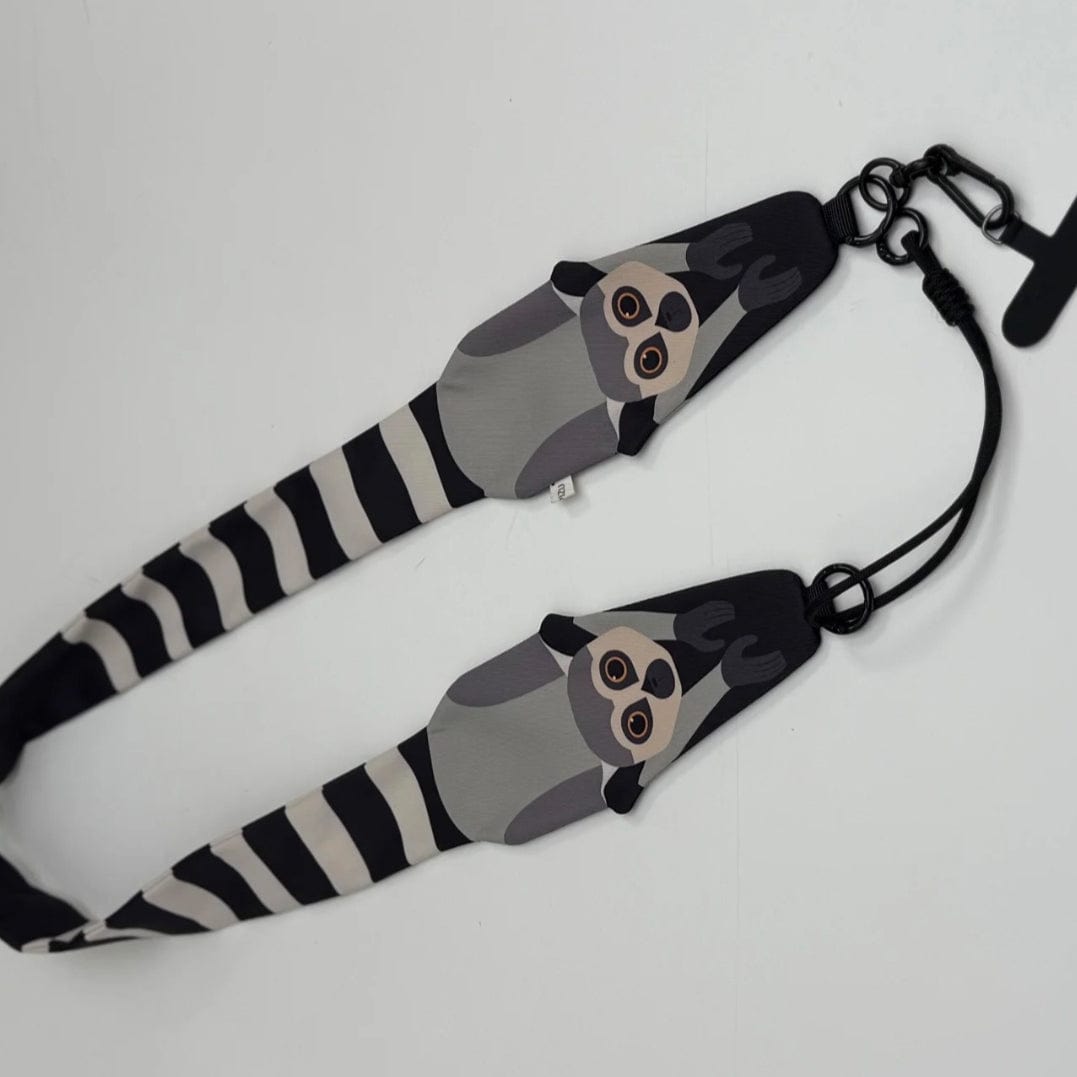 Ring-tailed Lemur Crossbody Phone Strap | NueShiny & PIPIZU