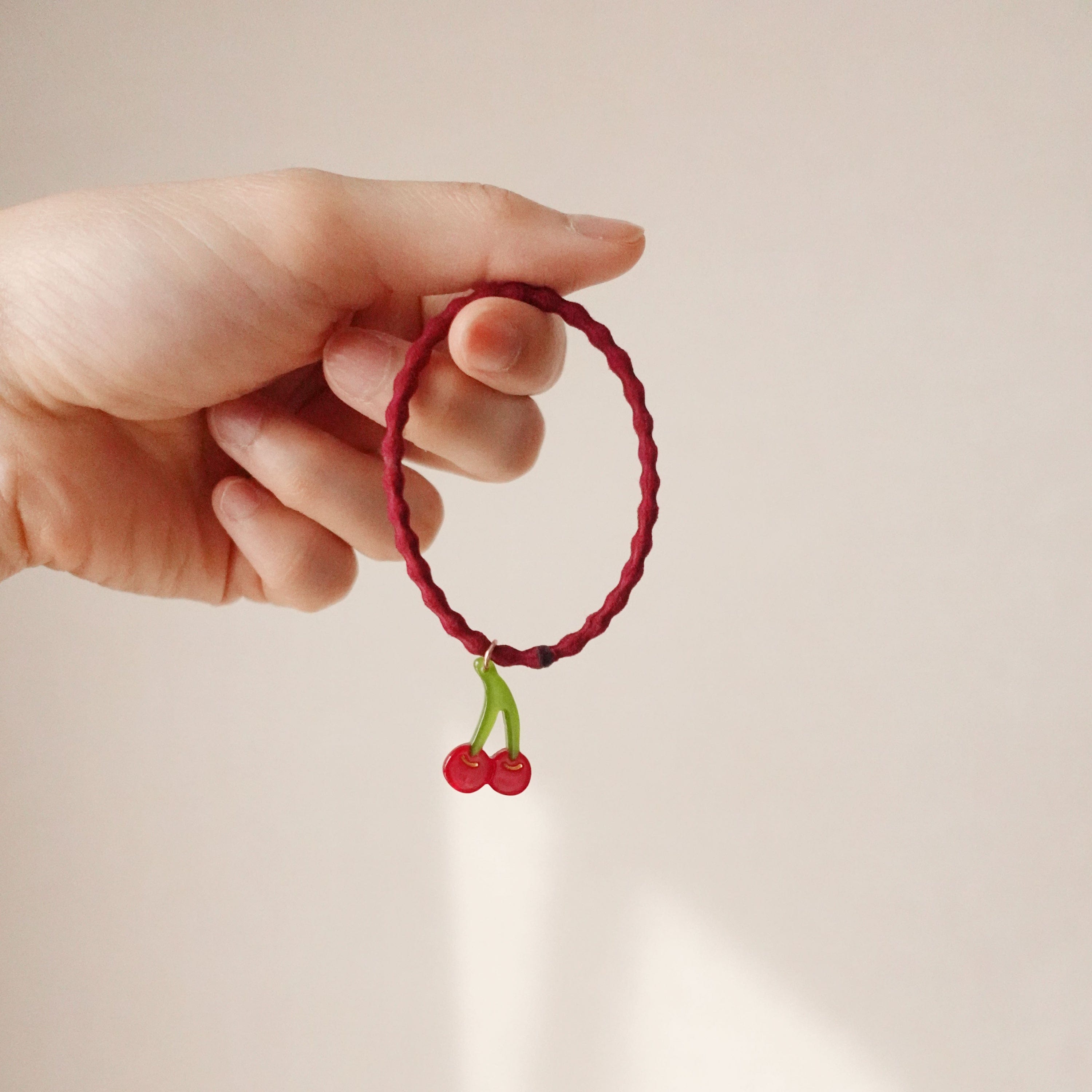 Cherry Hair Scrunchie  | NueShiny & CLOUDY YUJIE
