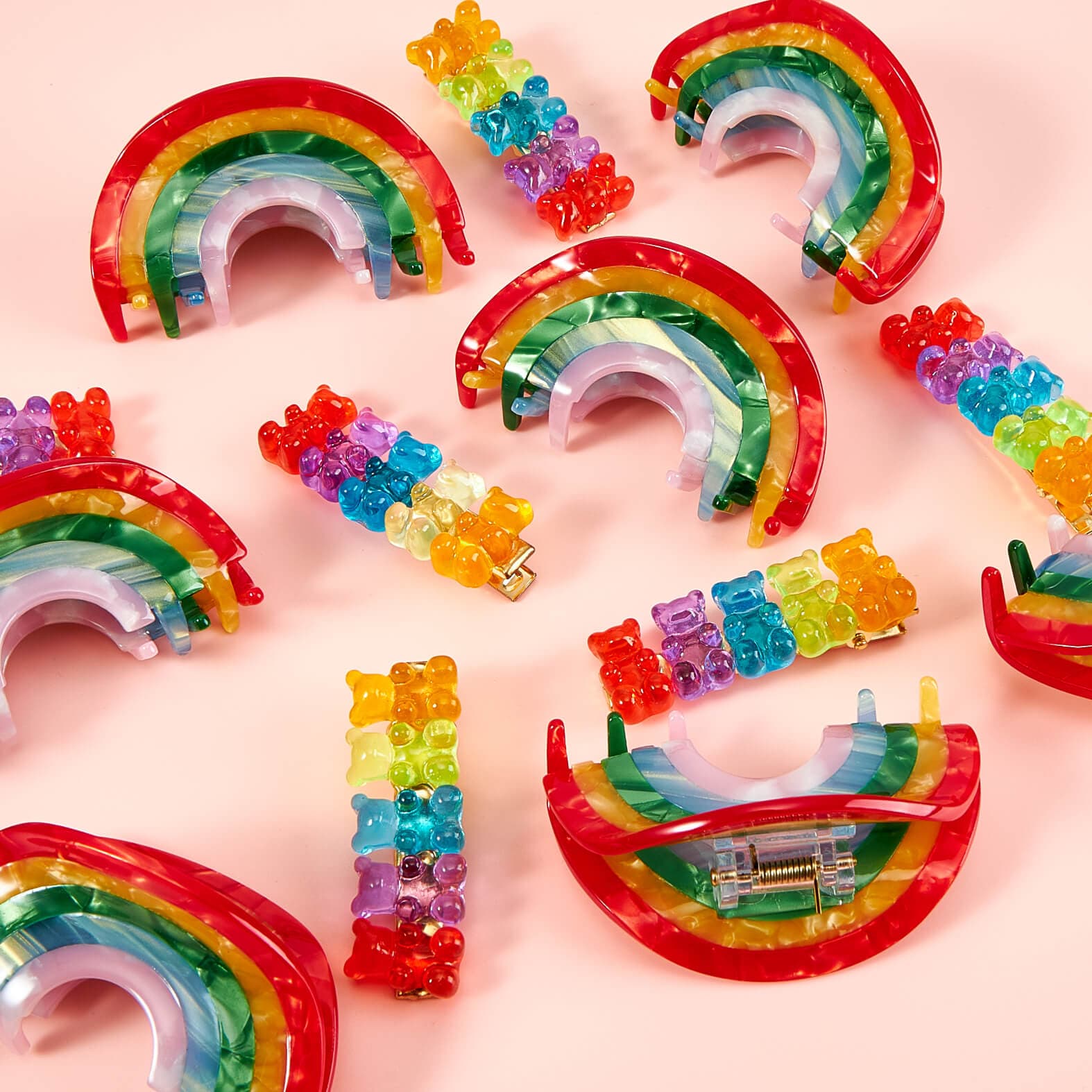 Small 2Pcs Gummy Bear Hair Clips丨NueShiny