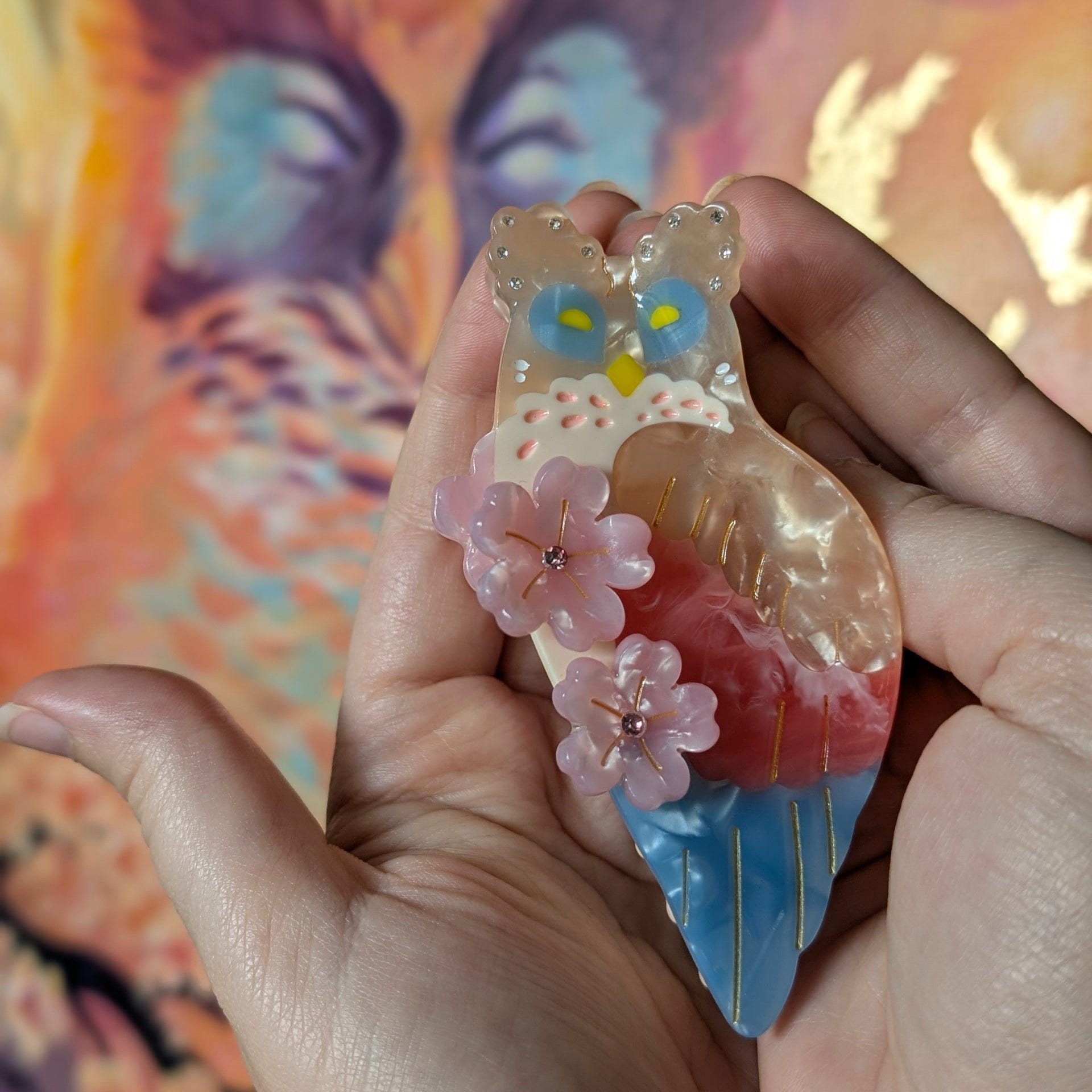 Large Owl Diamond Hair Claw Clips| NueShiny&JRP