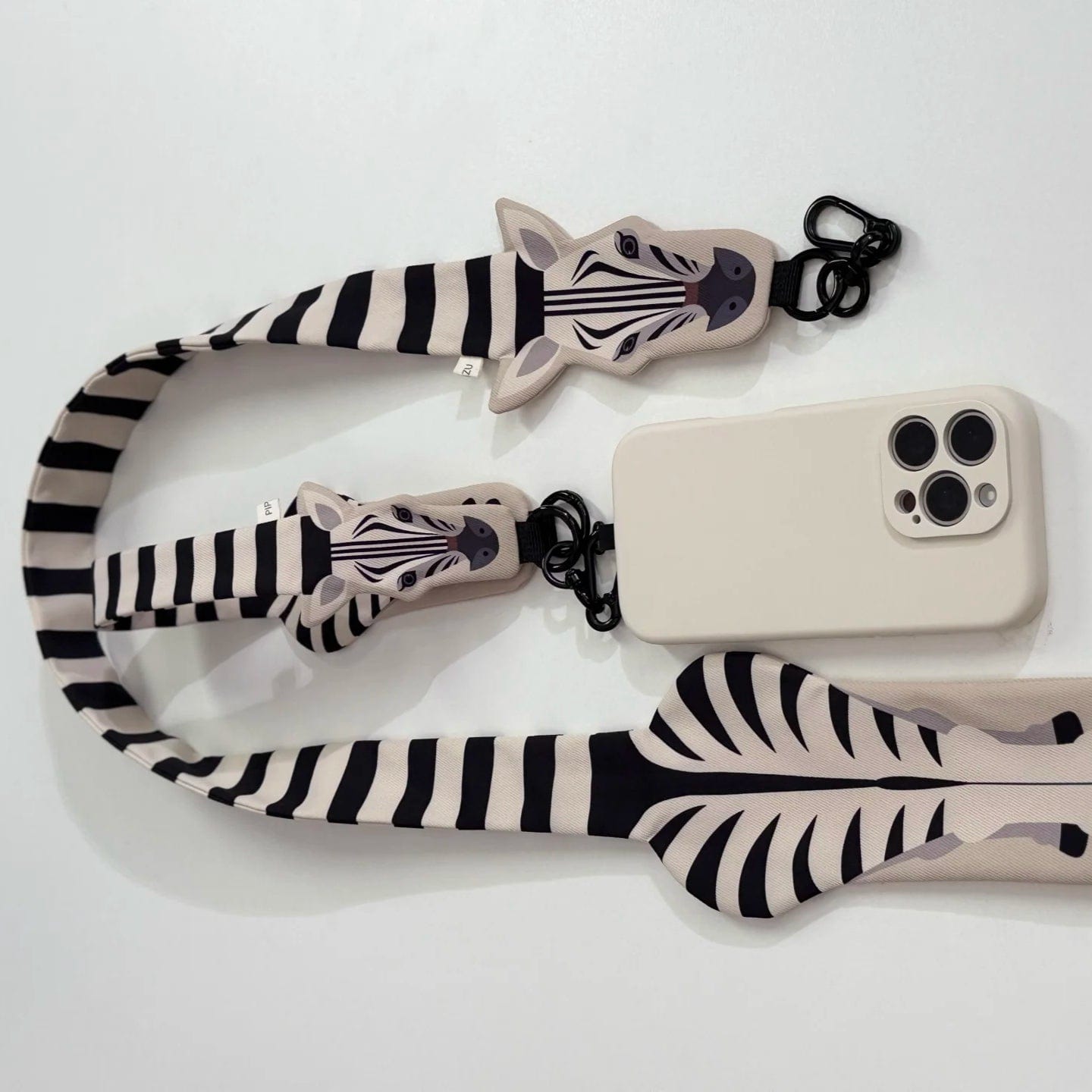 Zebra Crossbody Phone Strap | NueShiny & PIPIZU
