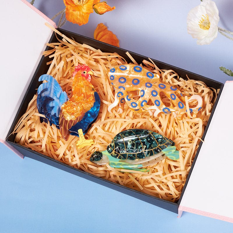 Hair Claw & Chaos: Ocean to Farm Saga 3 Pcs Gift Set | NueShiny
