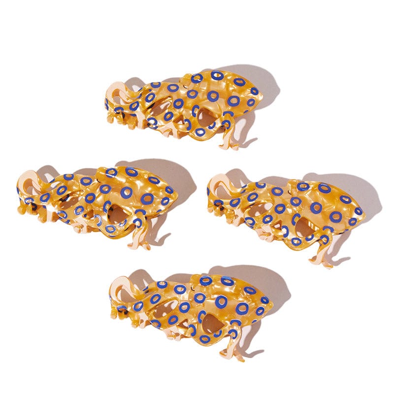 Jumbo Blue-Ringed Octopus Hair Claw Clips丨NueShiny
