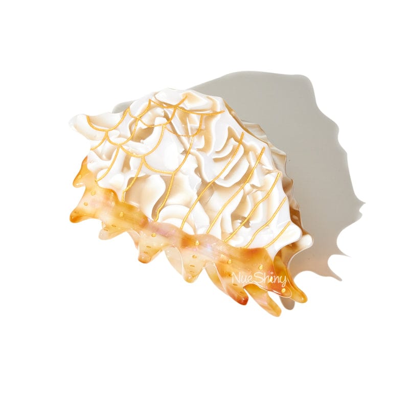 Medium Golden Spider Conch Hair Claw丨NueShiny