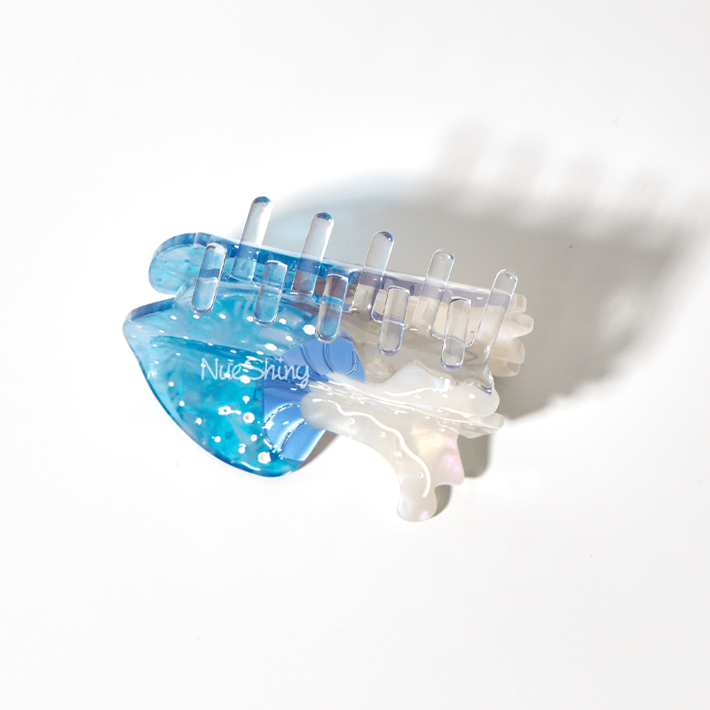 Medium Blue Jellyfish Hair Claw | NueShiny