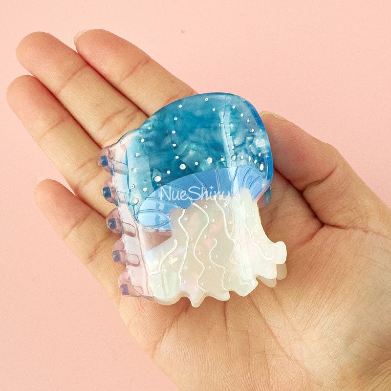 Medium Blue Jellyfish Hair Claw | NueShiny