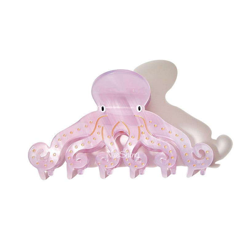 Large Pink Octopus Hair Claw丨NueShiny