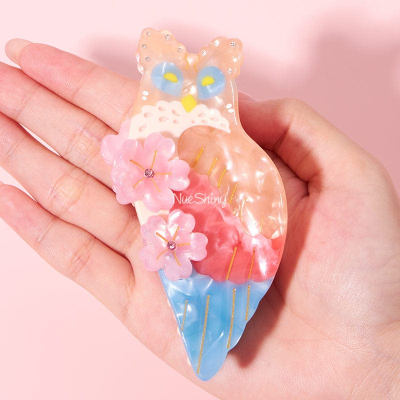 Large Owl Diamond Hair Claw Clips| NueShiny&JRP