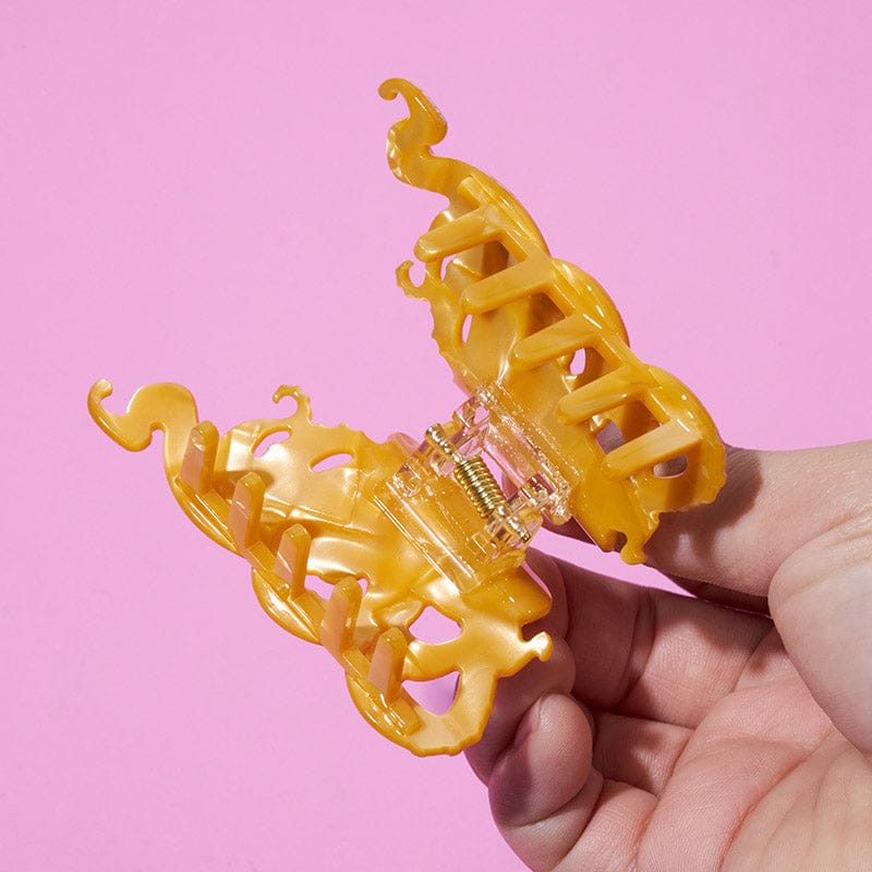 Orange Octopus Hair Claw Clips | NueShiny