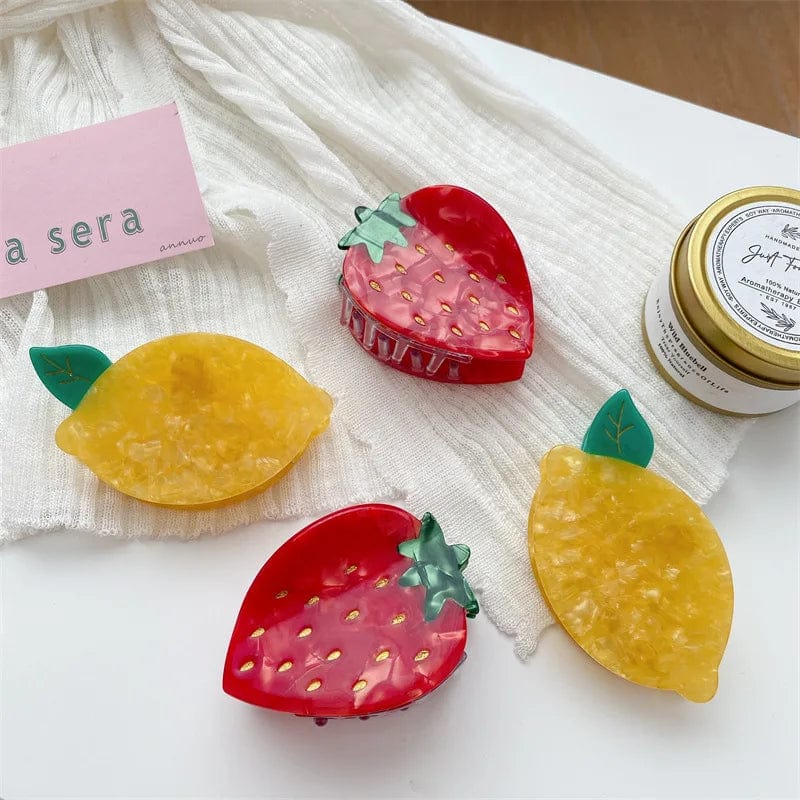 Medium Strawberry Summer Sweet Trend Hair Claw丨NueShiny