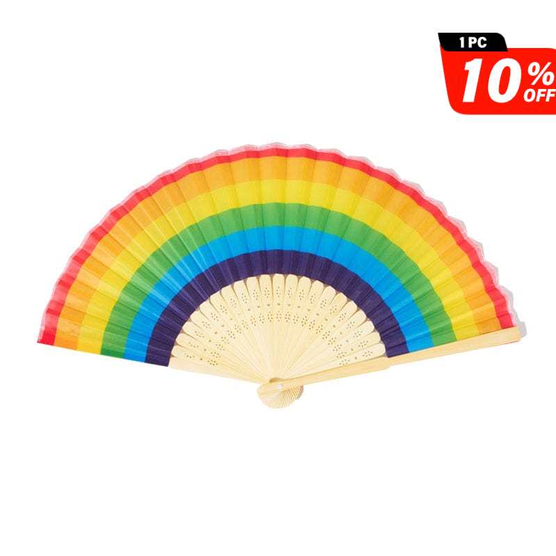 Rainbow Folding Fan | NueShiny