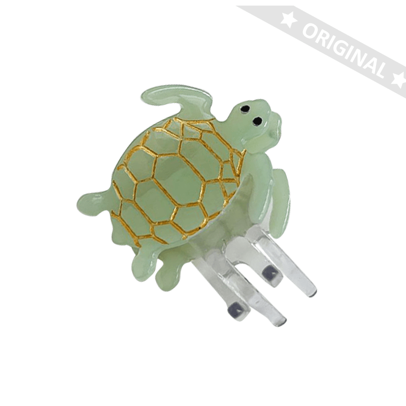 Mini Green Turtle Hair Clip NueShiny