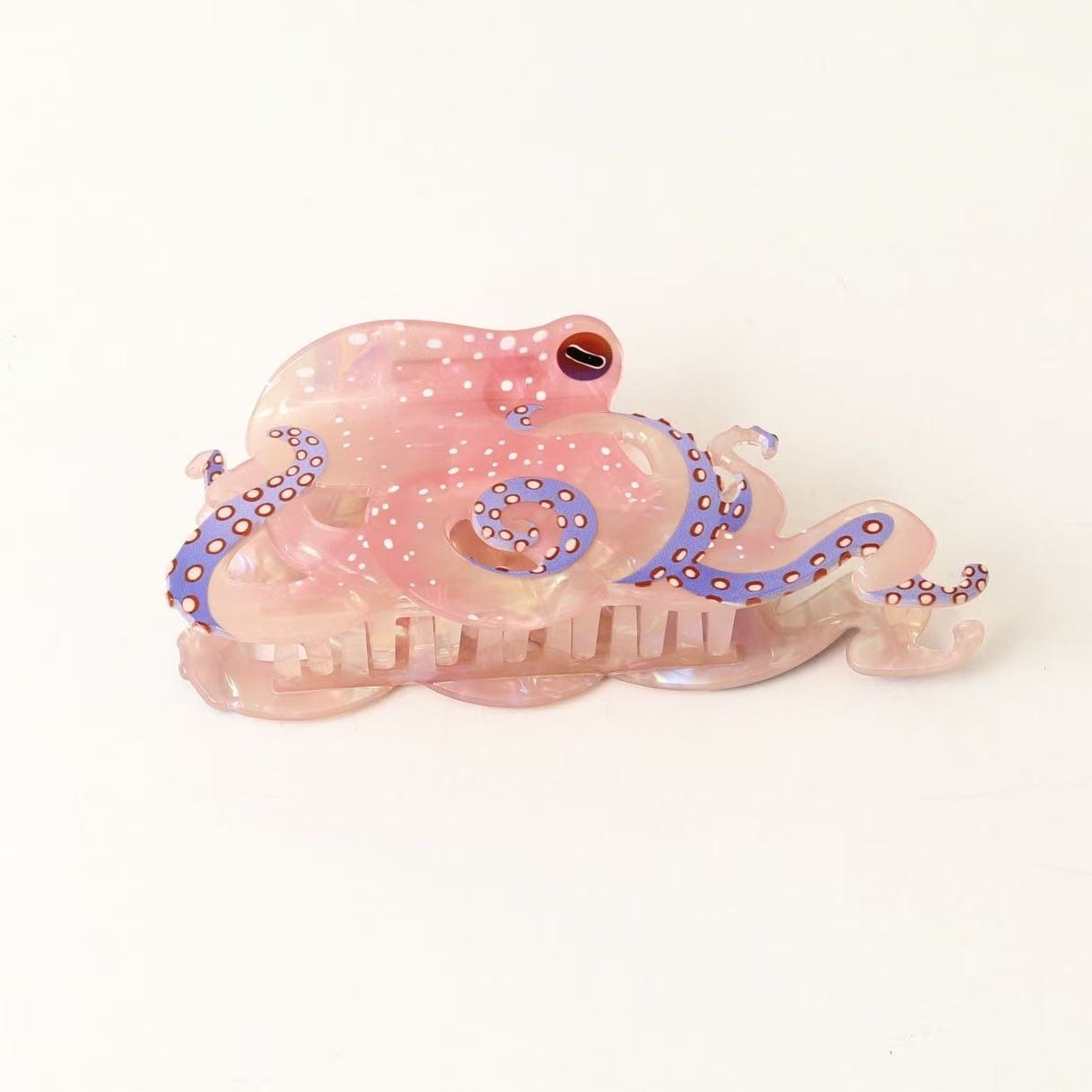 Pink Octopus Hair Claw Clips | NueShiny