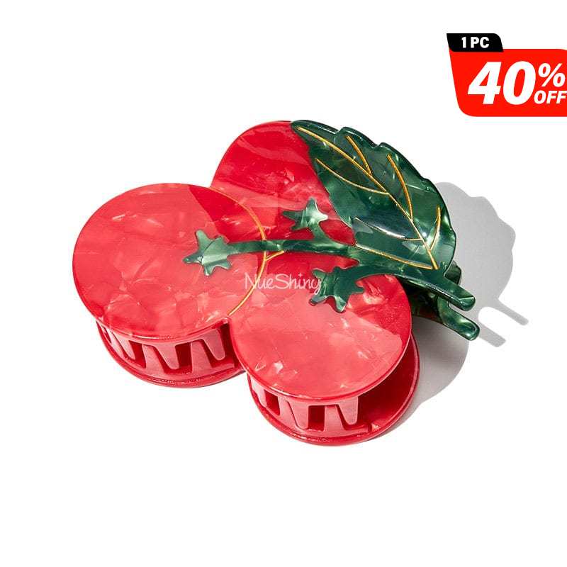Large Cherry Tomatoes Hair Claw Clips | NueShiny