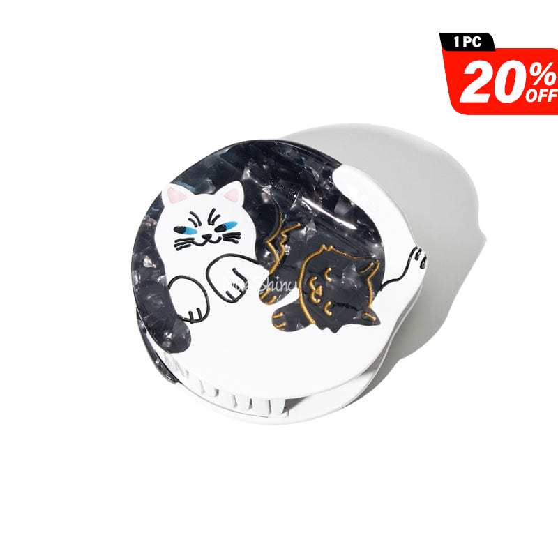 Medium Bicolor Cats Hair Claw Clips丨NueShiny