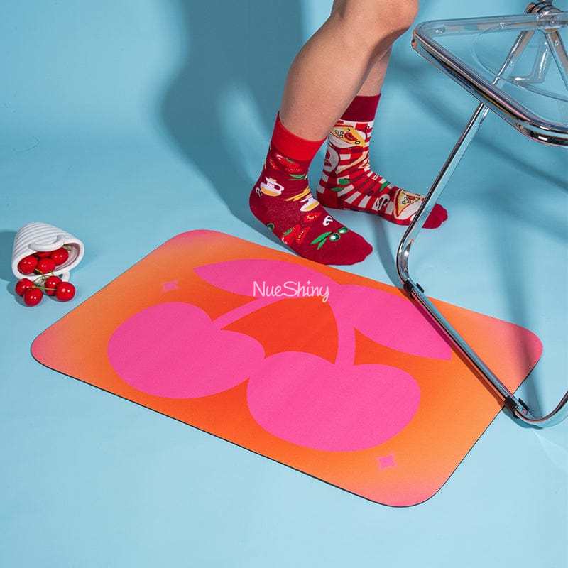 Sweet Cherry Innovative Quick Dry Bath Mat丨NueShiny- Free Shipping
