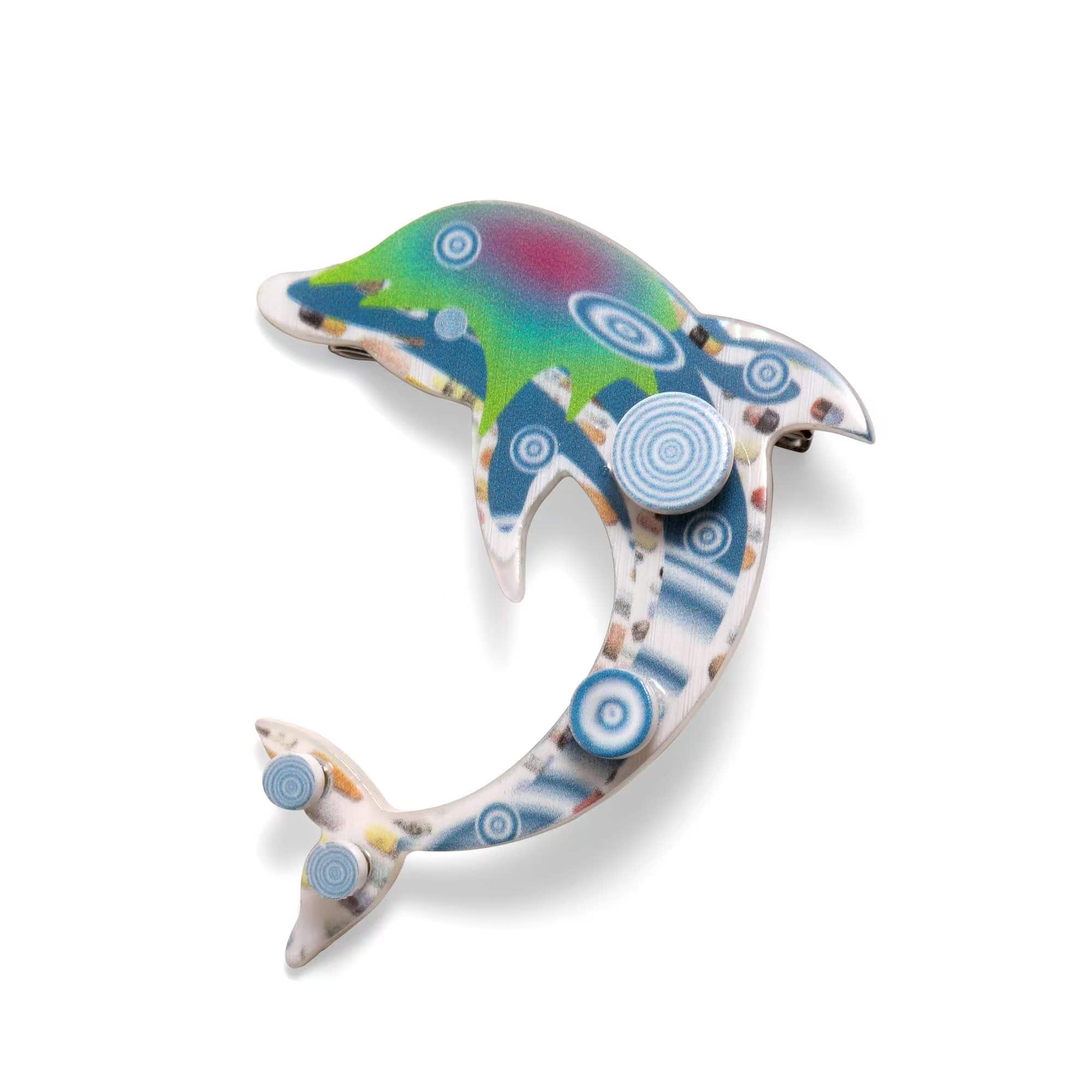 Medium Blue Circle Hair Clip | NueShiny & Strangefruit