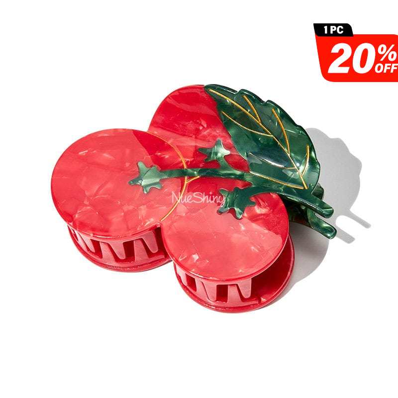 Large Cherry Tomatoes Hair Claw Clips | NueShiny