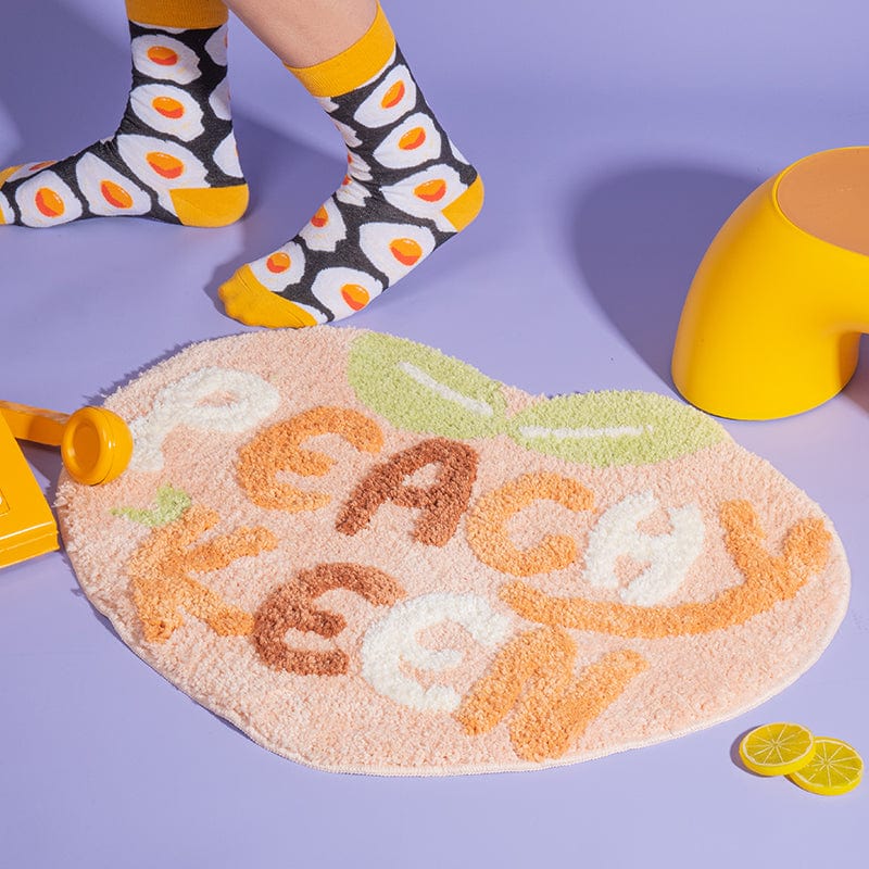 Cute Peach Room Rug丨NueShiny- Free Shipping