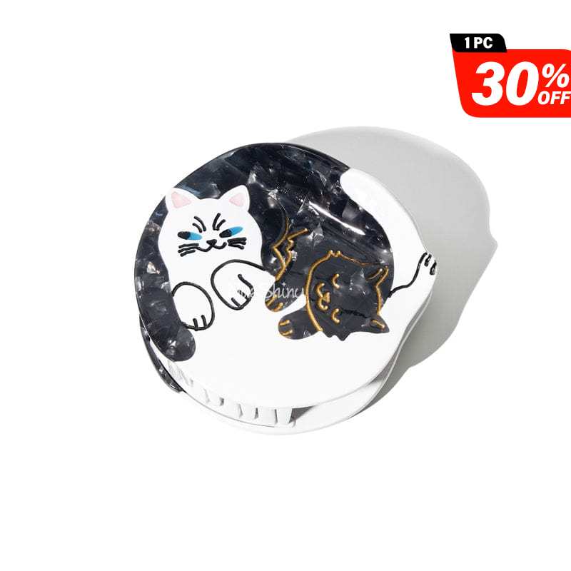 Medium Bicolor Cats Hair Claw Clips丨NueShiny