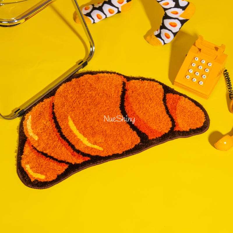 Croissant Plush Room Rug Unique Tufting丨NueShiny- Free Shipping