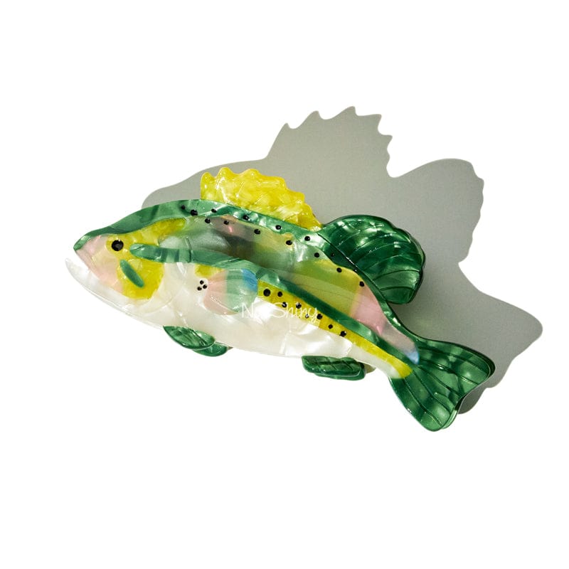 Jumbo Smallmouth Bass Hair Claw Clips丨NueShiny