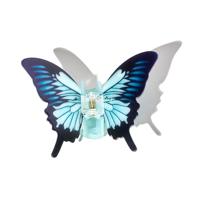 Large Wings of Wonder Blue Vivid Butterfly Hair Claw丨NueShiny