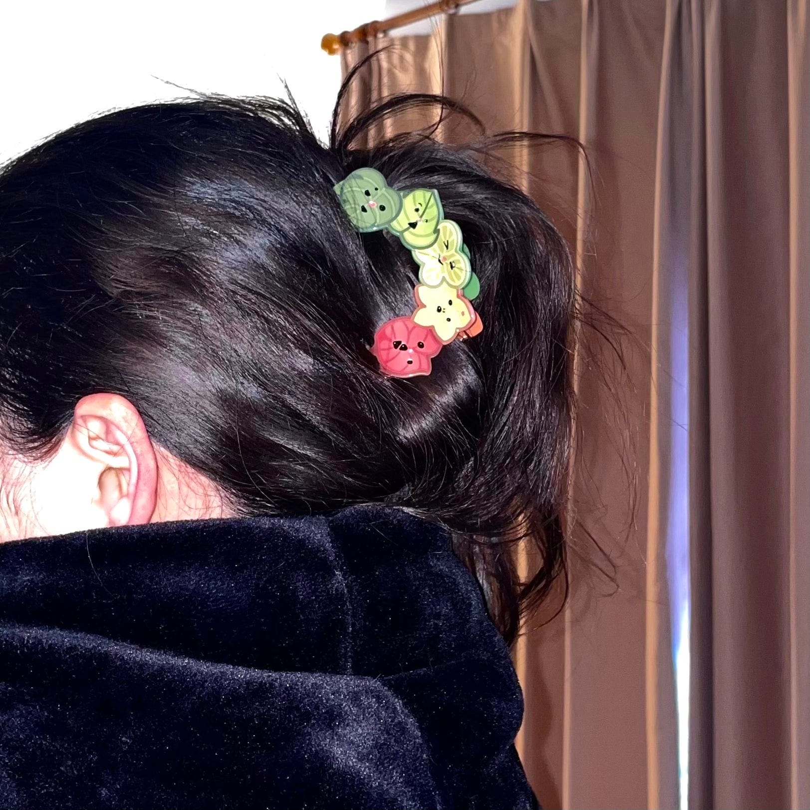 Green Korok Hair Claw Clips | NueShiny
