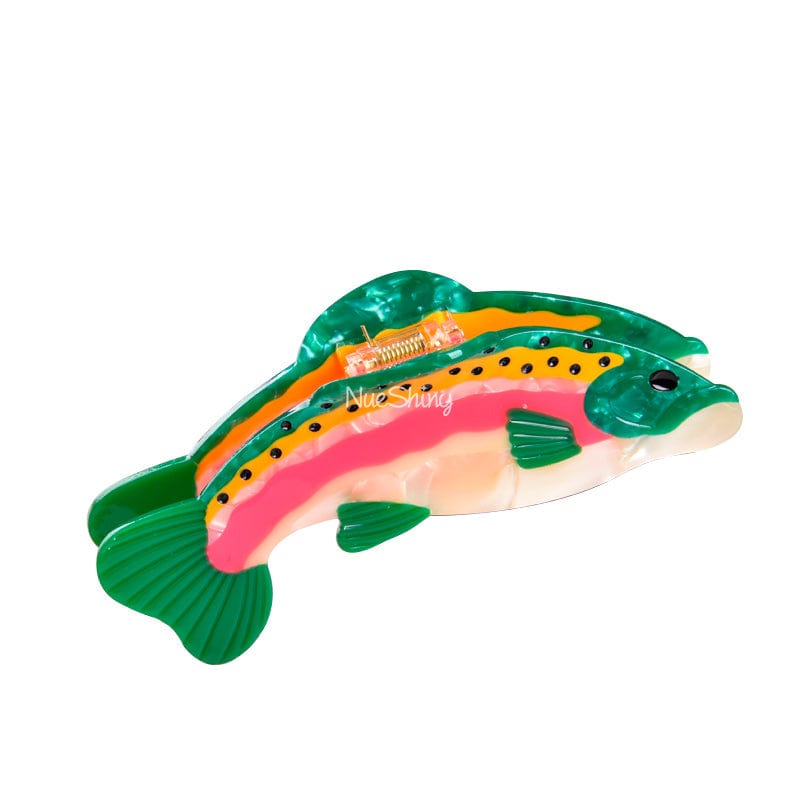 Colorful Quirky Fish Hair Claw | Nueshiny