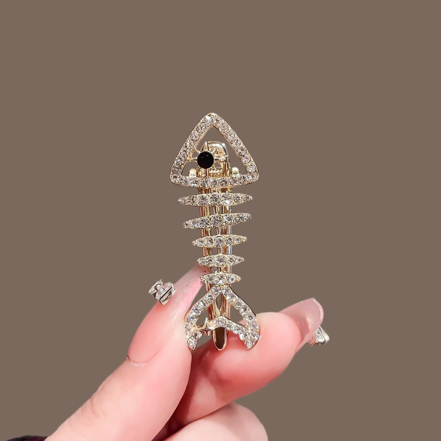 MIni Gold Fishbone Hair Clip | NueShiny