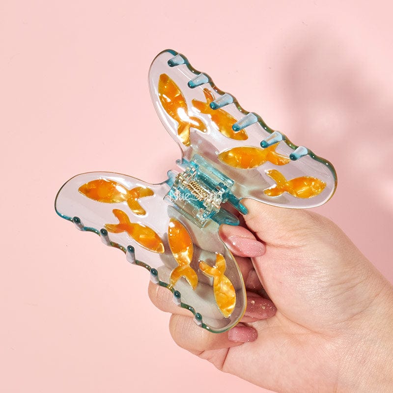 Large Vivid Goldfish Ocean Series Hair Claw丨NueShiny
