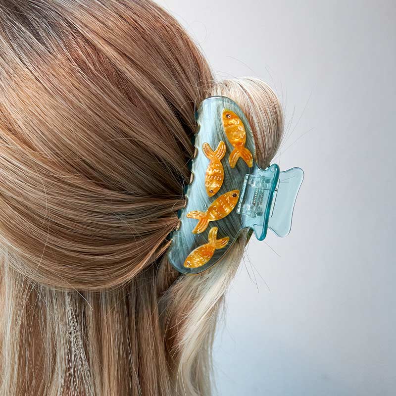 Large Vivid Goldfish Ocean Series Hair Claw丨NueShiny