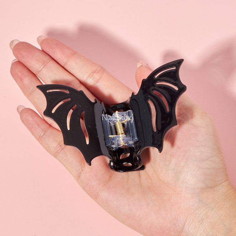 Small Halloween Black Space Hair Claw Clips丨NueShiny