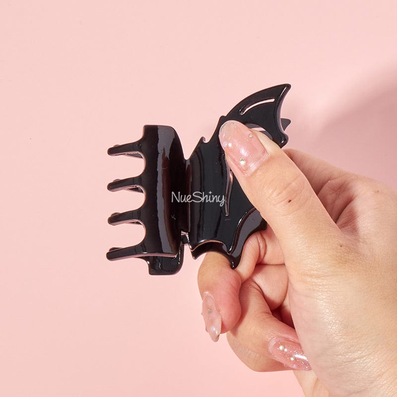 Small Halloween Black Space Hair Claw Clips丨NueShiny
