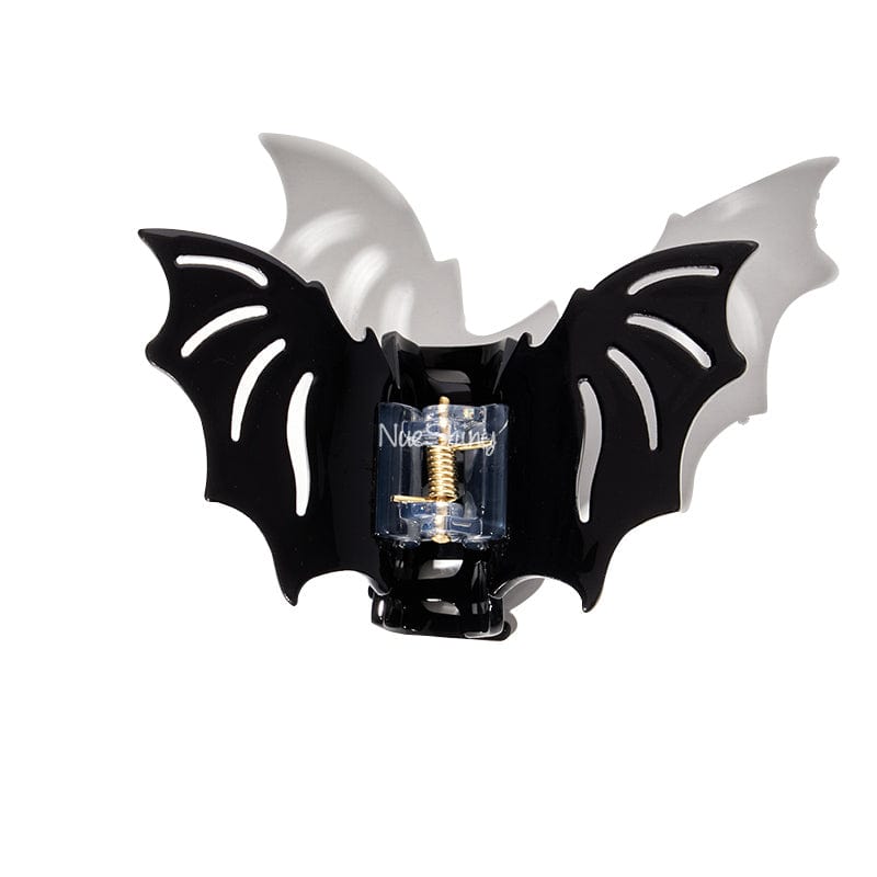 Small Halloween Black Space Hair Claw Clips丨NueShiny