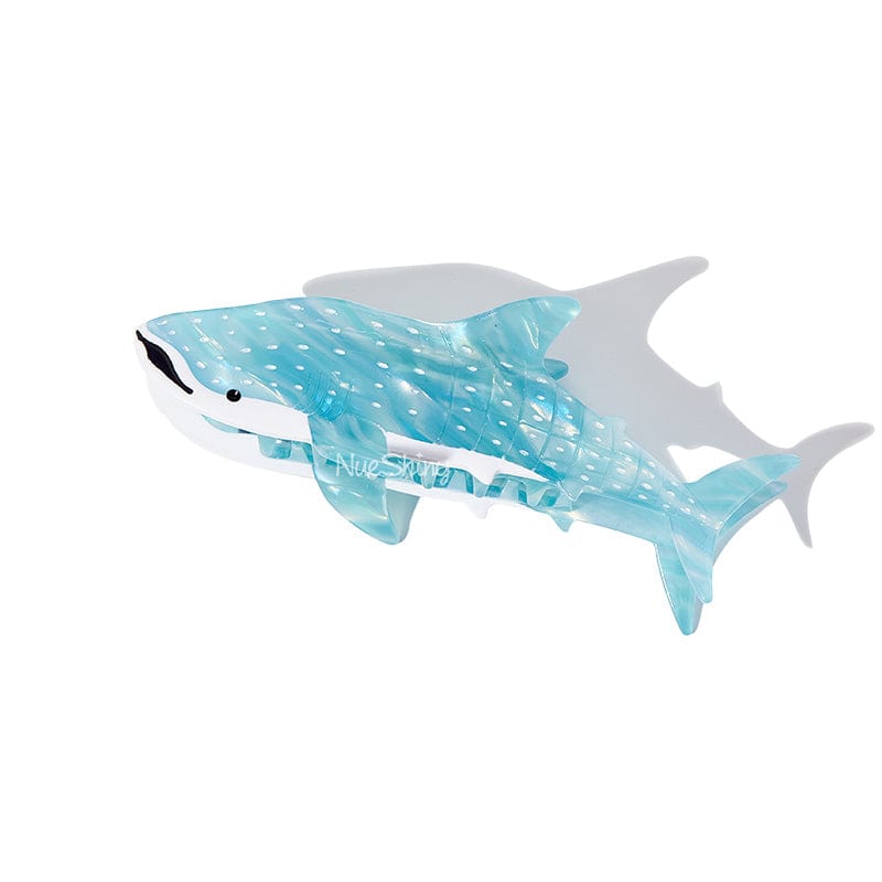 Jumbo Diamond Blue Whale Shark Ocean Series Hair Claw丨NueShiny