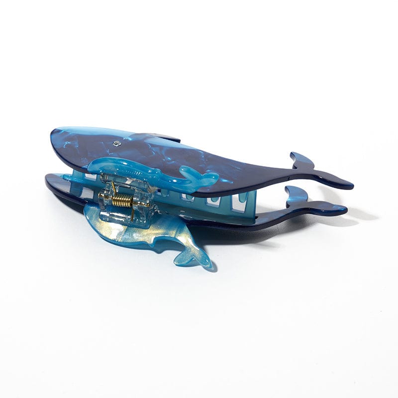 Playful Blue Whale Shark Hair Claw Clips丨NueShiny
